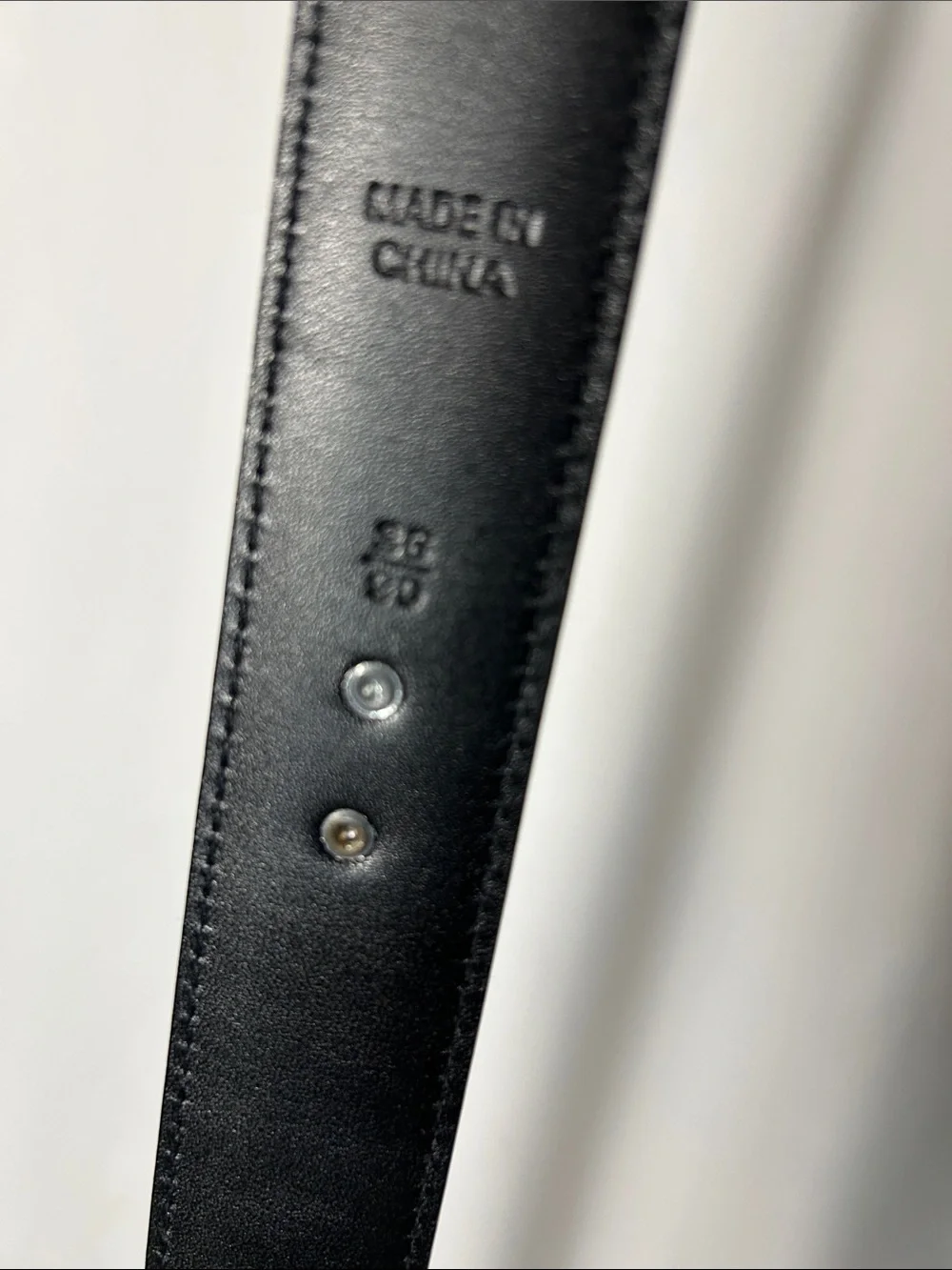 Vintage Ralph Lauren Black Polo Belt ☆ Genuine Leather 36/90 2113620-001